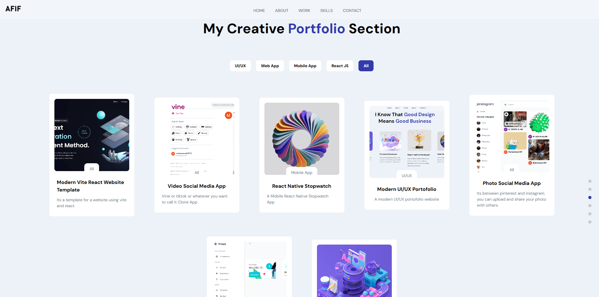 First Portfolio Website